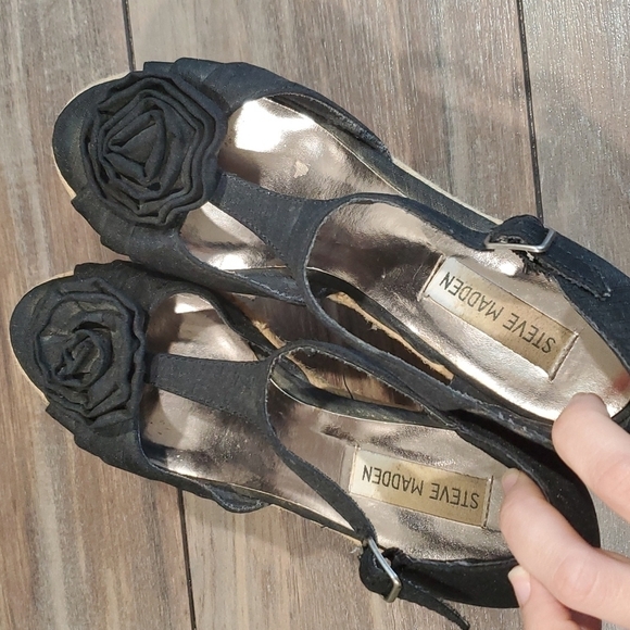 Steve Madden Women P-Veta Espadrille Wedge Sandals sz 8M  shoes - Picture 13 of 15